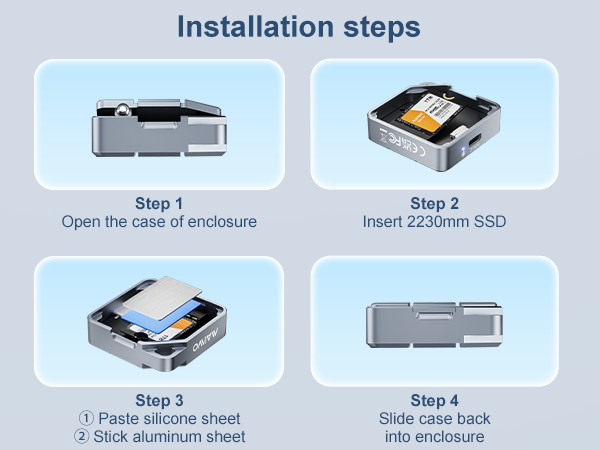 NVMe SATA 2230 ssd enclosure