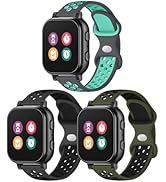 3 Pack Waterproof Silicone Gizmo Watch Band for Kids Compatible with Gizmo Watch 3 2 1/ Gabb Watc...