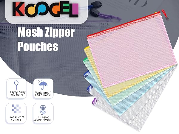 Mesh Zipper Pouches