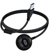 YINGAYOU USB 3.0 Extension Cable with Pedestal Supports 5Gbps Data and Charging for Keyboard, Mou...
