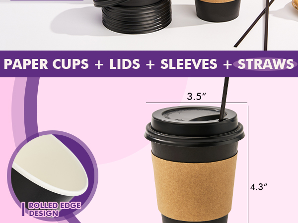 12-black-50 paper cups