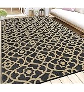 Outdoor Rug 6'x9' for Patios Waterproof Clearance Reversible Patio Mat Plastic Straw Rug RV ...