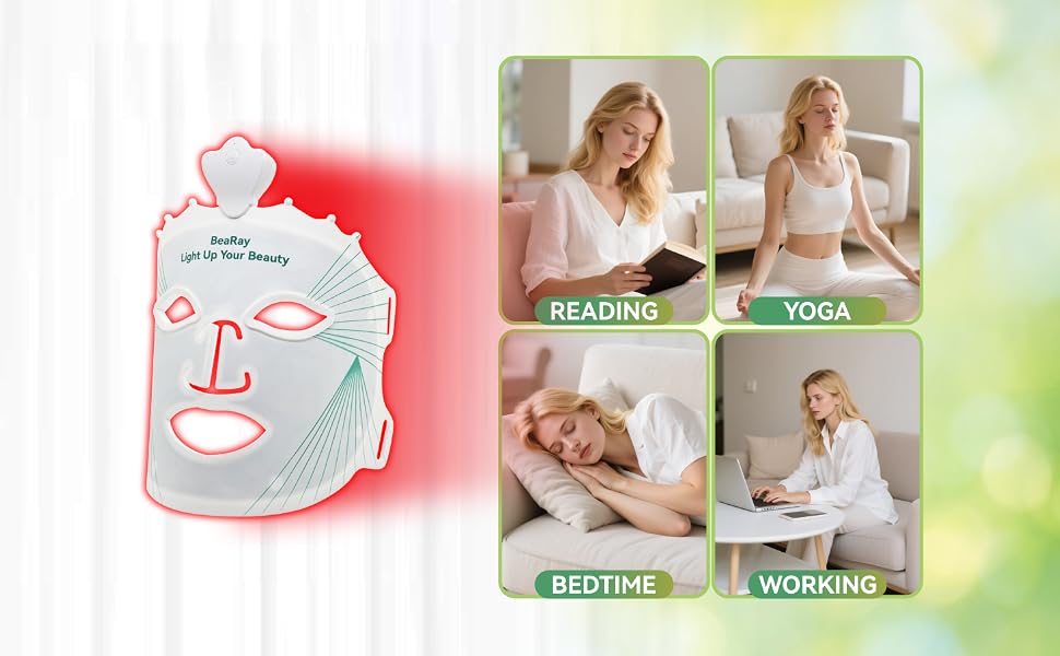 led face mask light therapy