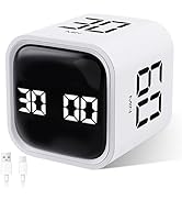 GuDoQi Multi-Function Cube Timer, 5/10/30/60 Min &amp; Custom Count Down, Included Pause &amp; Resume Fea...