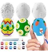 ArtCreativity 3D Easter Egg Painting Kit - Easter Egg Craft Kit Includes Eggs, Paint, Brushes for...