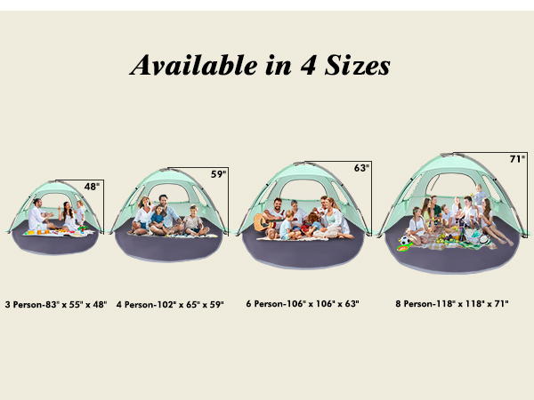 pop up beach tent