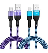 S25 Ultra S25+ A14 A15 5G Samsung Charger Fast Charging Cord 2Pack 6FT USBA to USBC Cables Androi...