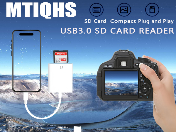 iPhone SD card reader USB C USB C SD card reader for iPhone15 USB C memory card reader for iPhone