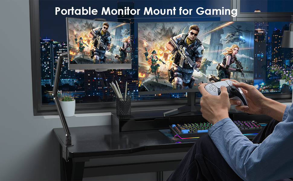 portable monitor arm for gaming