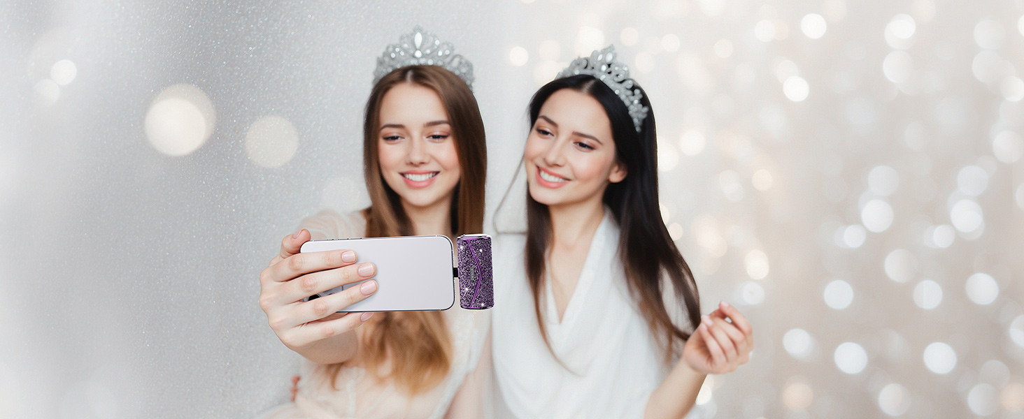 sparkly portable charger