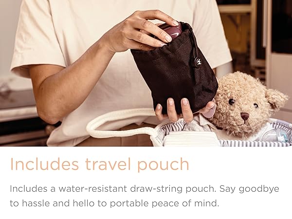 Motorola Nursery PIP12 Travel extended range baby monitor traveling newborn essentials travel pouch