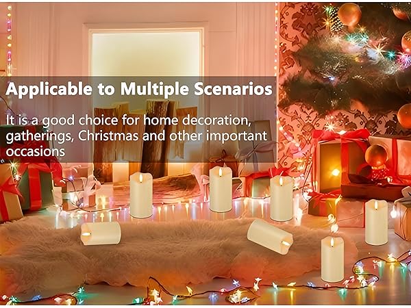 electric candles, decorative candles, pillar candles