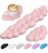 TECKNET Cloud Keyboard Wrist Rest Set, Cloud Wrist Rest with Non-Slip Base, PU Leather Wrist Pad ...