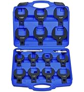 LainKeen 16pcs Jumbo Crowfoot Wrench Set, SAE Crows Foot Wrench Set for 1-1/16" to 2" Flare Nuts ...