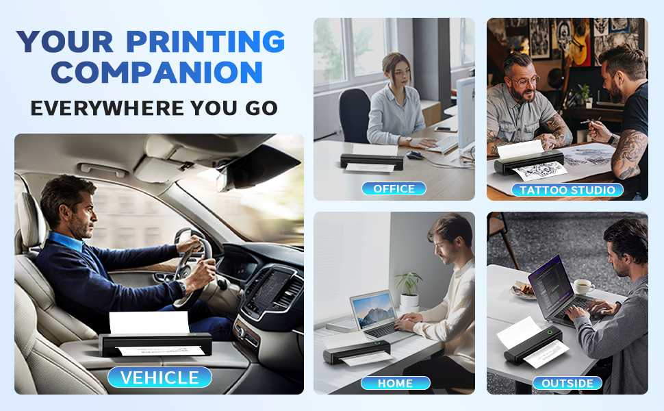 Thermal Bluetooth Small Compact Mobile Printer