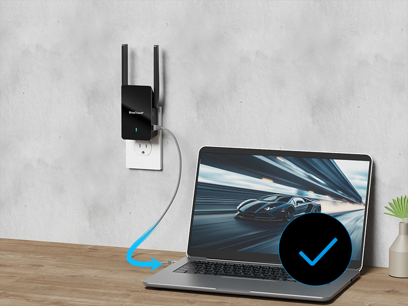 Relocate WiFi to Ethernet Adapter and Connect a Wired Device with an Ethernet Cable