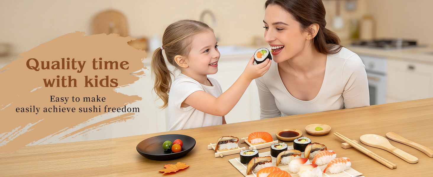 Enjoy delicious sushi with your kids