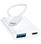 [Apple MFi Certified] Lightning to USB Camera Adapter for iPhone, iPad to USB 3.0 Female OTG Adap...