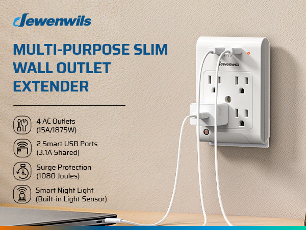 DEWENWILS 1080 Joules Surge Protector