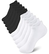 Somaibo 10 Pairs Kids Socks for Boys Girls Low Cut Athletic Ankle Socks Half Cushioned Crew Cotto...