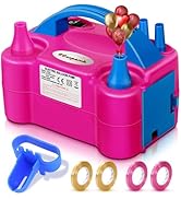 FLSEPAMB Balloon Pump, Electric Balloon Pump,Portable Dual Nozzles Electric Balloon Air Pump 110V...