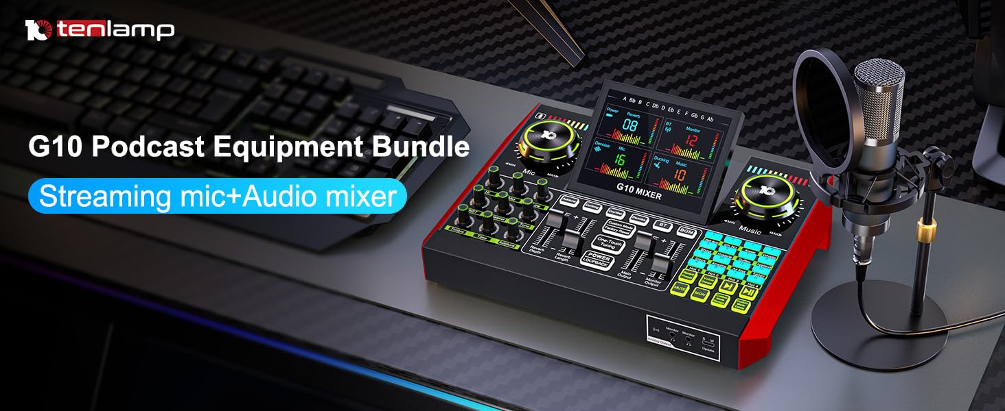 podcast equipment bundle podcast microphone live streaming equipment