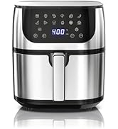 OLIXIS 8.5Qt Air Fryer, 12-In-1 Large Air Fryer for Family, 400°F Rapid Air Crispy Technology, Ro...