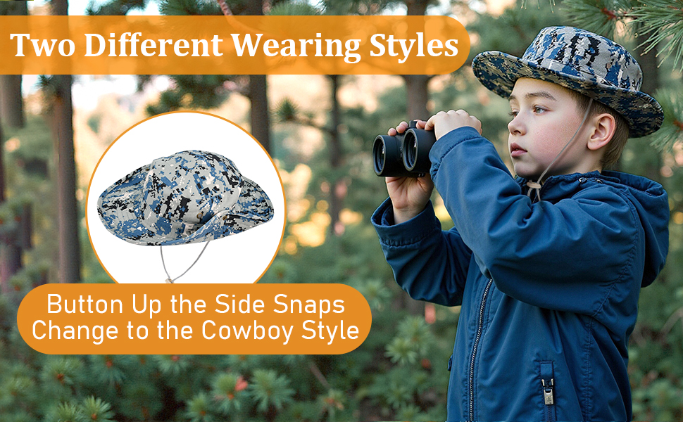 two different wearing styles