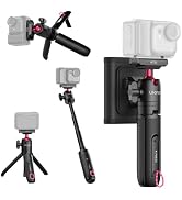 ULANZI MT55 Magnetic Mini Selfie Stick Tripod for Insta360 GO Ultra | Mantis Hook, Quick Snap Str...