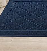 BEQHAUSE Dirt Trapper Door Mat 20" x 32", Doormat Non-Slip Entryway Rugs Washable, Dog Door Mat S...