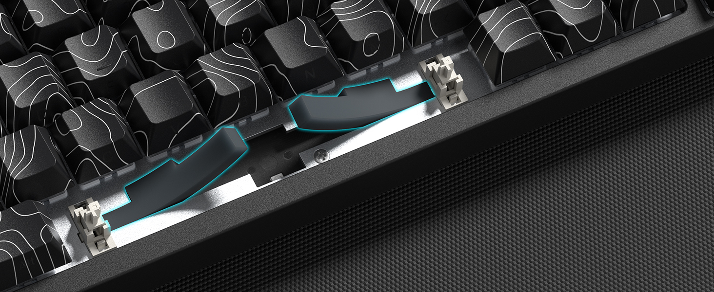 60% Percent Keyboard Rapid Trigger, Hall Effect Topographic Gaming Keyboard, Wired Custom Keyboard