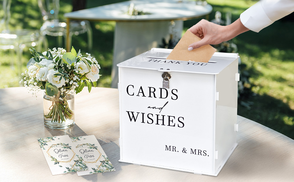 White Acrylic Card Box