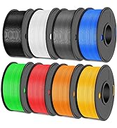 SUNLU 3D Printer Filament Bundle, SUNLU PLA Plus Filament 1.75mm, Neatly Wound PLA+ Filament 2kg,...