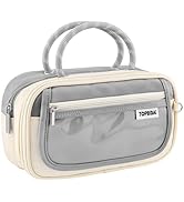 TOPBIDAI Large Pencil Case Pouch School Supplies for Girls Boy Women Men Adults, Big Pencil Bag w...
