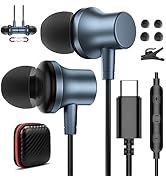 USB C Headphone Wired Ear Buds for iPhone 17 Pro Max Air 16e 16 15 Plus,Magnetic Tangle Free Type...
