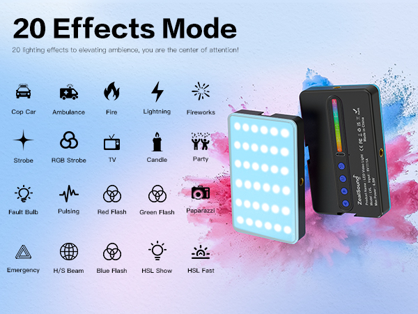 Zealsound RGB Selfie Light