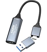 AMZHRLY 4K HDMI to USB 3.0 Type C Video Capture Card 1080P 60FPS Cam Link Capture Adapter Screen ...
