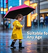 Yoobure Small Mini Umbrella with Case Light Compact Design Perfect for Travel Lightweight Portabl...