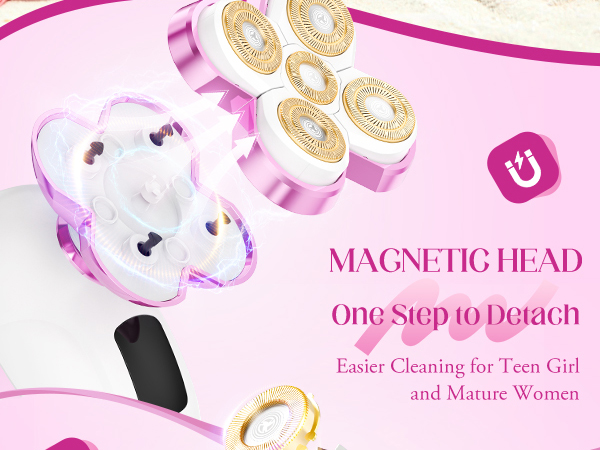convenient detachable rotary head easy to clean