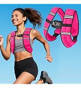 Zikopomi Weighted Vest Woman Man, 6lb/8lb/12lb/16lb/20lb/25lb/30lb Weight Vest with Reflective St...
