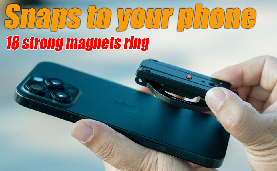 18-Magnet Ring: Rock-Solid MagSafe Grip for iPhone 12-17 &amp;amp; MagSafe Cases