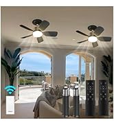 aupuslite 2 Pack 20" Socket Fan Light with Remote, 30W 2000 Lumens, 3 Colors 3000-6000K Screw in ...