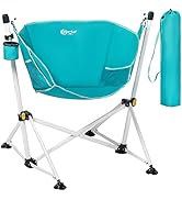 PORTAL Hammock Camping Chair Folding Rocking Chair Portable Swinging with Cup Holder for Outdoor ...