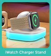 Magnetic for Apple Watch Charger Stand, Portable iWatch Charger Dock with Adjustable Colorful Lig...