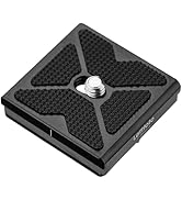 Leftfoto 40mm Universal Metal Camera Quick Release Arca Swiss Plate Fits Arca Type Clamp for DSLR...