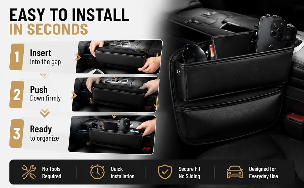 Car Seat Gap Organizer Holder