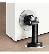 Shackcom Magnetic Door Stop 12 Pack Stainless Steel Door Holders to Keep Door Open Self-Adhesive ...