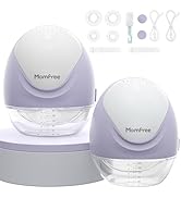 Hands Free Breast Pump:Wearable Breast Pump Portable with 3 Modes/9 Levels/LED Display - Low Nois...