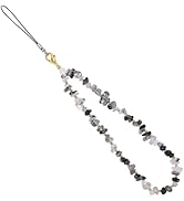 Handmade Beaded Charm Cell Phone Camera Lanyard, Wrist Strap with Natural Gemstone Beads,Phone Ch...