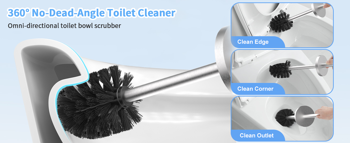 toilet brush and holder set long handle stainless farmhouse matte decorative black silver gold